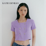 Katie Ermilio Dress purple TOPS