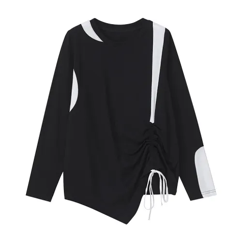 Katie Ermilio Black And White Fashion Hoodie