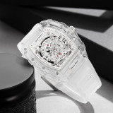 Katie Ermilio White hollow sports watch