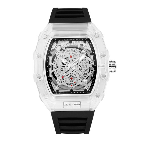 Katie Ermilio Black hollow sports watch