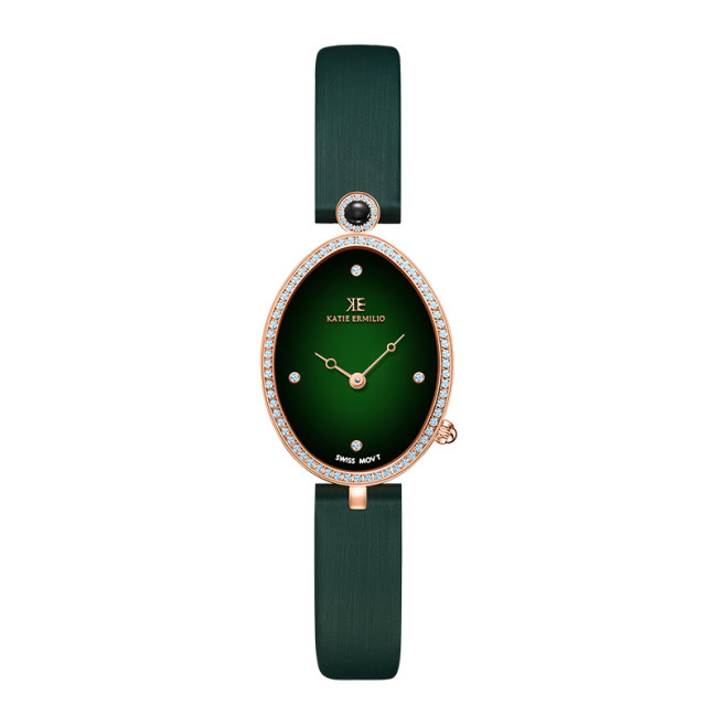 katie Ermilio Enamelled luxury leather women's watch