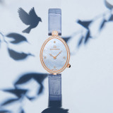 katie Ermilio Smoked blue shell real diamond women's watch