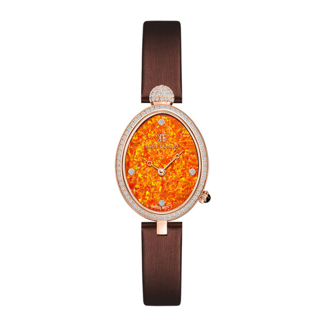 Katie Ermilio Opal dial fashion simple women's watch