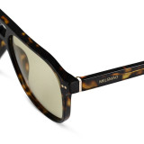 Zurich Oversize Dark Tortoise Green