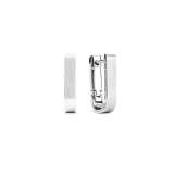 Earring Bold Hoop Silver