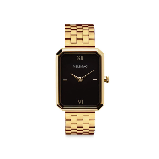 ELEGANCE Watch With Gold Black Steel