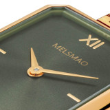 ELEGANCE Watch With Gold Green Steel