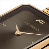 ELEGANCE Watch With Gold Brown Steel