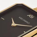 ELEGANCE Watch With Gold Black Mesh