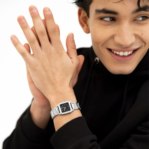 Yearn Silver Black Bold Steel