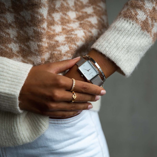 ELEGANCE Watch With Silver Mesh