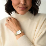 ELEGANCE Watch With Gold Woven Steel