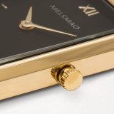 ELEGANCE Watch With Gold Black Steel