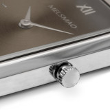 ELEGANCE Watch With Silver Brown Steel