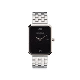 ELEGANCE Watch With Silver Black Steel