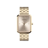ELEGANCE Watch With Light Gold Cream Steel