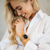 POISE Small Gold Black Mesh