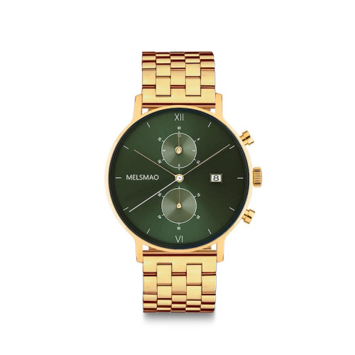 POISE Small Gold Green Steel