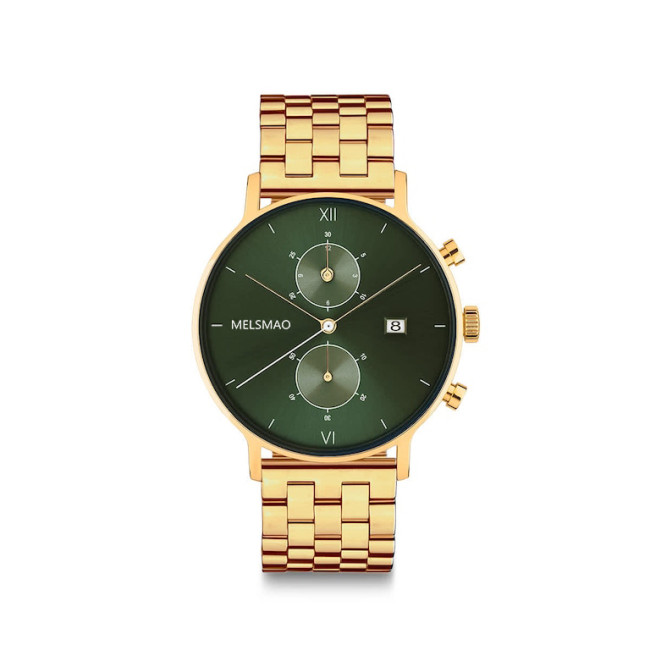 POISE Small Gold Green Steel
