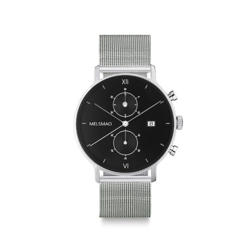 POISE Small Silver Black Mesh