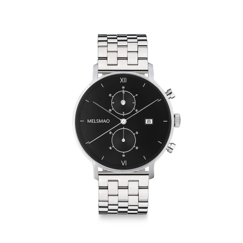 POISE Small Silver Black Steel