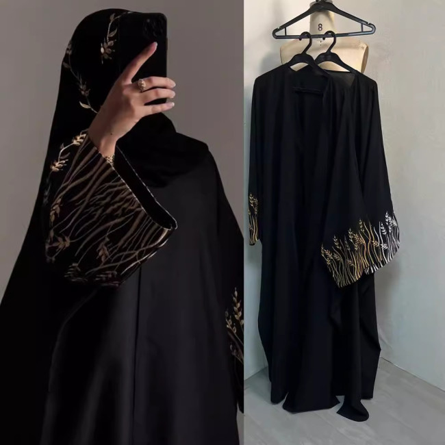 F422التطريز العربي الملابس المطريزة الأزياء خارج الملابس