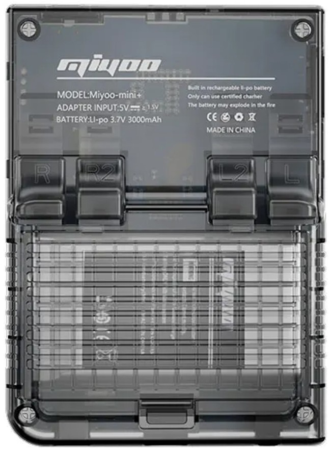 Игровая приставка MIYOO Mini Plus консоль, флешка с играми на 64Гб, кабель зарядки, защитное стекло, картридер