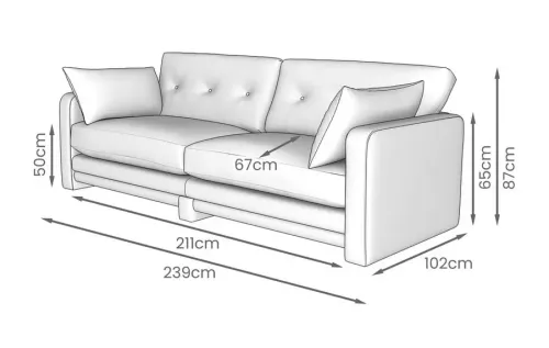 molten 4 Seater Sofa