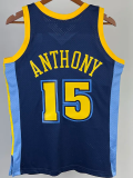 2006-07 Nuggets ANTHONY #15 Royal Blue Retro Top Quality Hot Pressing NBA Jersey