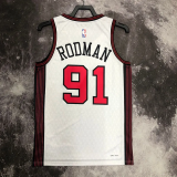 22-23 Bulls RODMAN #91 White City Edition Top Quality Hot Pressing NBA Jersey