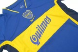 2001 Boca Juniors Home Retro Soccer Jersey