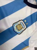 2014 Argentina Home Retro Player Version Soccer Jersey