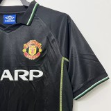 1998/1999 Man Utd Away Black Retro Soccer Jersey