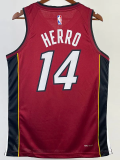 22-23 HEAT HERRO #14 Red Top Quality Hot Pressing NBA Jersey (Trapeze Edition)
