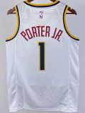 22-23 Nuggets PORTER JR. #1 White Top Quality Hot Pressing NBA Jersey
