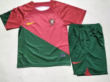 22-23 Portugal Home Kids Soccer Jersey