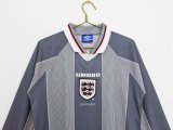 1996 England Retro Long sleeves Soccer Jersey