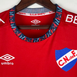 23-24 Club Nacional Red Fans Soccer Jersey