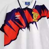 1991-1993 Scotland White Retro Soccer Jersey