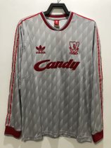 1989-1991 LIV Away Long sleeves Retro Soccer Jersey