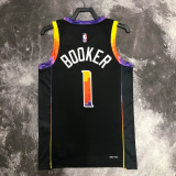 22-23 SUNS BOOKER #1 Black Top Quality Hot Pressing NBA Jersey (Trapeze Edition)