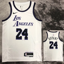 22-23 LAKERS BRYANT #24 White City Edition Top Quality Hot Pressing NBA Jersey