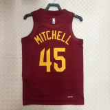 22-23 Cleveland Cavaliers MITCHELL #45 Red Top Quality Hot Pressing NBA Jersey