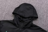 22-23 Brazil Black Hoodie Jacket Tracksuit#F419