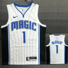 MAGIC McGRADY # 1 White Top Quality Hot Pressing NBA Jersey