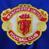 1985 Man Utd Third Blue Retro Soccer Jersey