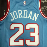 BULLS JORDAN #23 Blue Top Quality Hot Pressing NBA Jersey