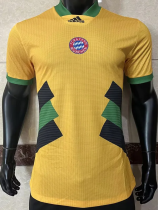 2023 Bayern Player Version Yellow Casual Slim Fit Training shirts