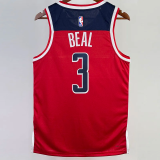 22-23 Wizards BEAL #3 Red Top Quality Hot Pressing NBA Jersey