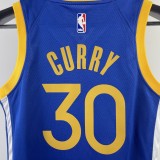 2023 Warriors CURRY #30 Blue Top Quality Hot Pressing Kids NBA Jersey